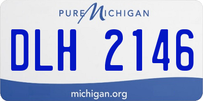 MI license plate DLH2146