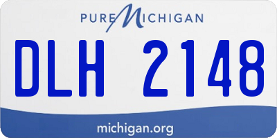 MI license plate DLH2148