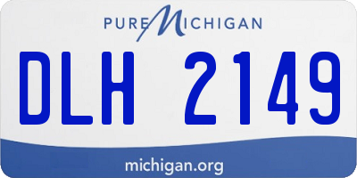 MI license plate DLH2149