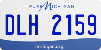 MI license plate DLH2159