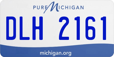 MI license plate DLH2161