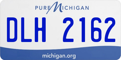 MI license plate DLH2162