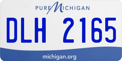 MI license plate DLH2165