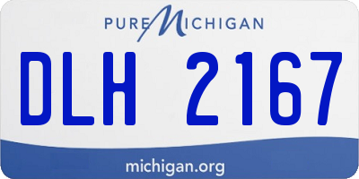 MI license plate DLH2167