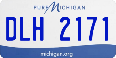 MI license plate DLH2171