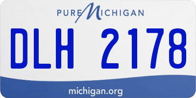 MI license plate DLH2178