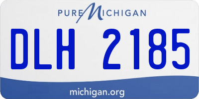 MI license plate DLH2185