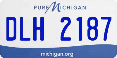 MI license plate DLH2187