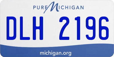 MI license plate DLH2196