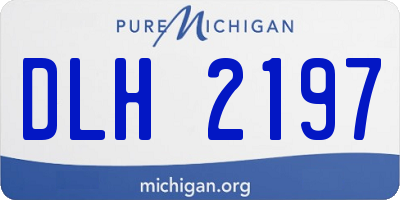 MI license plate DLH2197