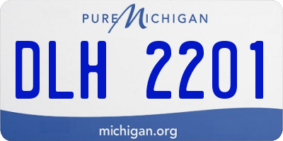 MI license plate DLH2201