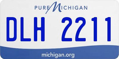 MI license plate DLH2211