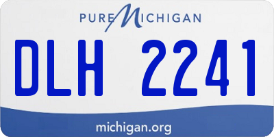 MI license plate DLH2241