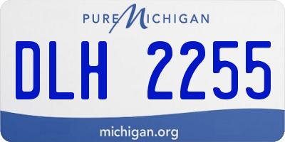 MI license plate DLH2255
