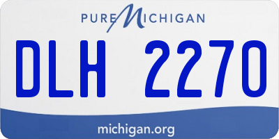 MI license plate DLH2270