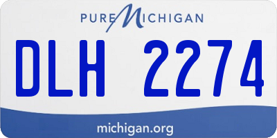 MI license plate DLH2274