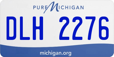 MI license plate DLH2276