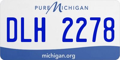 MI license plate DLH2278