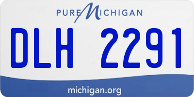 MI license plate DLH2291