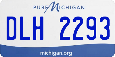 MI license plate DLH2293