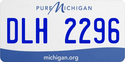 MI license plate DLH2296