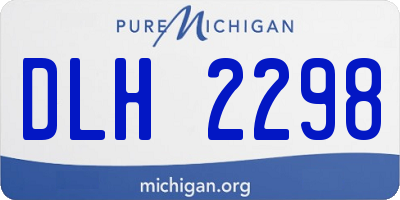 MI license plate DLH2298