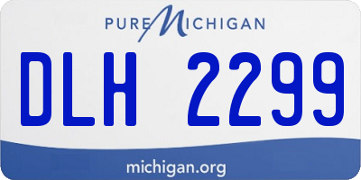 MI license plate DLH2299