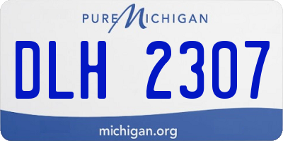 MI license plate DLH2307