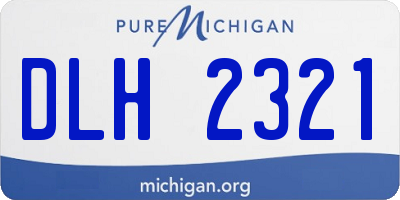 MI license plate DLH2321