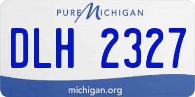MI license plate DLH2327