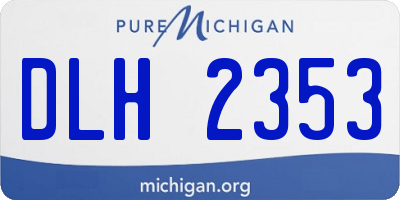 MI license plate DLH2353