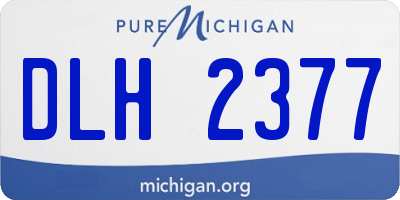 MI license plate DLH2377
