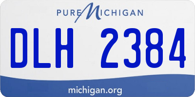 MI license plate DLH2384