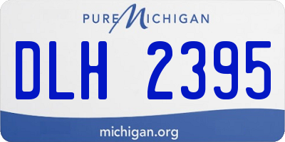 MI license plate DLH2395