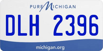 MI license plate DLH2396