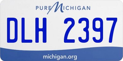 MI license plate DLH2397