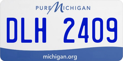 MI license plate DLH2409