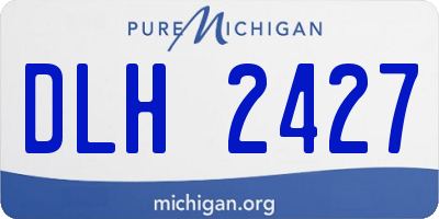MI license plate DLH2427