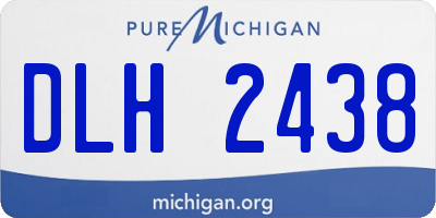 MI license plate DLH2438
