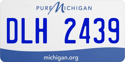 MI license plate DLH2439