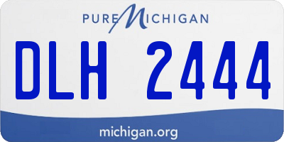 MI license plate DLH2444