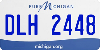 MI license plate DLH2448