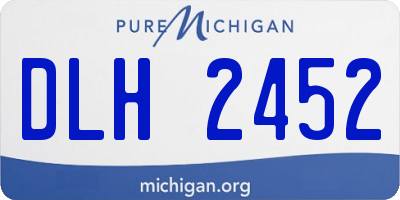 MI license plate DLH2452