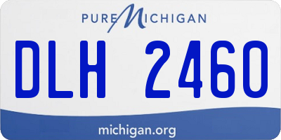 MI license plate DLH2460