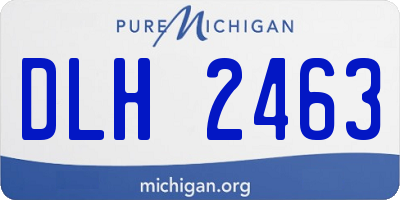 MI license plate DLH2463