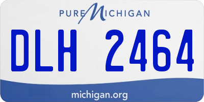 MI license plate DLH2464
