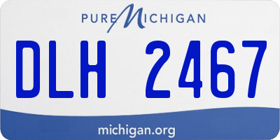 MI license plate DLH2467