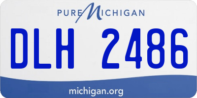 MI license plate DLH2486