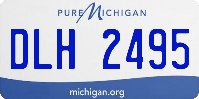 MI license plate DLH2495