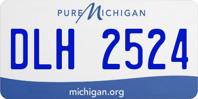 MI license plate DLH2524